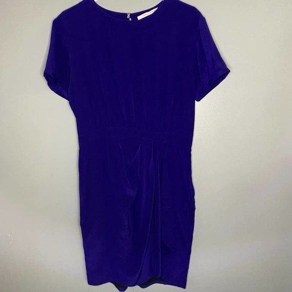 DIANE Von Furstenberg Dress Deep Purple / Blue Size Medium - Picture 2 of 7
